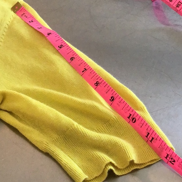 Nic&Zoe shrug/bolero. Citrus (lemon-lime) color. Medium - Picture 7 of 7